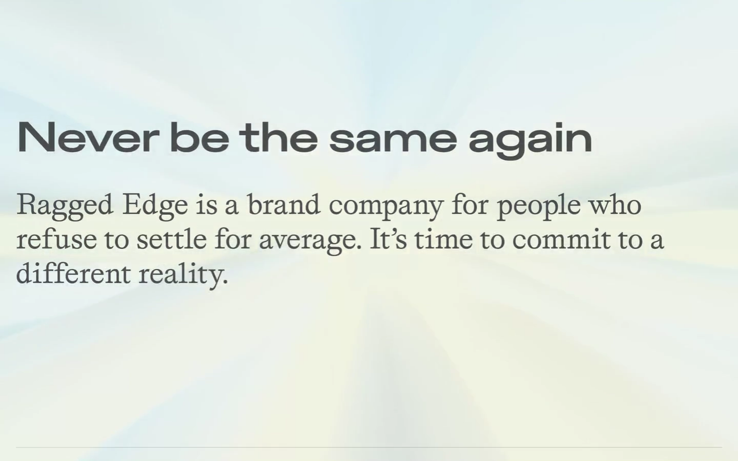Ragged Edge page screenshot